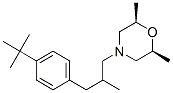 (2S,6R)-2,6-dimethyl-4-[2-methyl-3-(4-tert-butylphenyl)propyl]morpholi ne Struktur