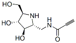 2-Propynamide, N-[[(2R,3R,4R,5R)-3,4-dihydroxy-5-(hydroxymethyl)-2-pyrrolidinyl]methyl]- (9CI) Struktur