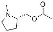 2-Pyrrolidinemethanol,1-methyl-,acetate(ester),(2S)-(9CI) Struktur