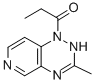 Pyrido(3,4-e)-1,2,4-triazine, 1,2-dihydro-3-methyl-1-(1-oxopropyl)- Struktur