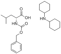 N-CARBOBENZOXY-D-LEUCINE DICYCLOHEXYLAMMONIUM SALT Structure