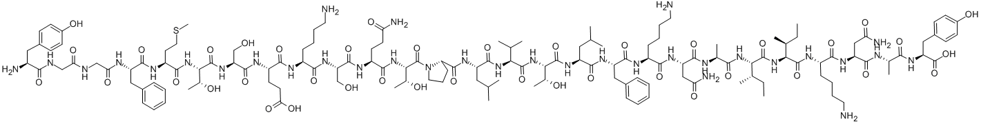 AC-DELTA-ENDORPHIN (HUMAN) Struktur