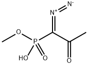 PHOSPHONIC ACID, (1-DIAZO-2-OXOPROPYL)-, MONOMETHYL ESTER Struktur