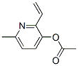 3-Pyridinol,2-ethenyl-6-methyl-,acetate(ester)(9CI) Struktur