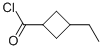 Cyclobutanecarbonyl chloride, 3-ethyl- (9CI) Struktur