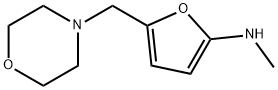 2-Furanamine,  N-methyl-5-(4-morpholinylmethyl)- Struktur