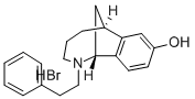 1,6-Methano-2-benzazocin-8-ol, 1,2,3,4,5,6-hexahydro-2-phenethyl-, hyd robromide Struktur