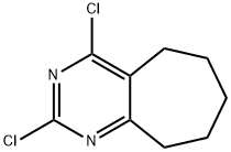 2,4-dichloro-6,7,8,9-tetrahydro-5H-cyclohepta[d]pyrimidine Struktur