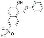 1-(2-pyridylazo)-2-naphthol-6-sulfonic acid Struktur