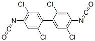 2,2',5,5'-Tetrachloro-4,4'-diisocyanato-1,1'-biphenyl Struktur