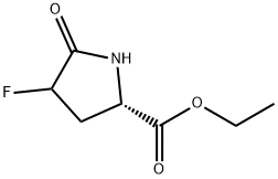 Proline, 4-fluoro-5-oxo-, ethyl ester (7CI,8CI) Struktur