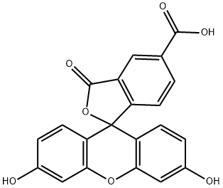 5-Carboxyfluorescein Struktur