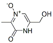 2(1H)-Pyrazinone,  6-(hydroxymethyl)-3-methyl-,  4-oxide Struktur