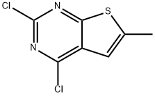 2,4-Dichloro-6-methylthieno[2,3-d]pyrimidine Struktur