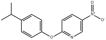 2-(4-Isopropyl-phenoxy)-5-nitro-pyridine Struktur