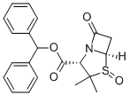 (2S,5R)-4-THIA-1-AZABICYCLO[3.2.0]HEPTANE-2-CARBOXYLIC ACID, 3,3-DIMETHYL-7-OXO-, DIPHENYLMETHYL ESTER, 4-OXIDE Struktur