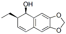 Naphtho[2,3-d]-1,3-dioxol-5-ol, 6-ethyl-5,6-dihydro-, (5R,6R)- (9CI) Struktur