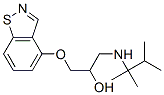 4-[2-Hydroxy-3-(1,1,2-trimethylpropyl)aminopropoxy]-1,2-benzisothiazole Struktur