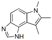 Pyrrolo[3,2-e]benzimidazole, 1,6-dihydro-6,7,8-trimethyl- (9CI) Struktur