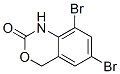 6,8-dibromo-1,4-dihydro-2H-3,1-benzoxazin-2-one Struktur