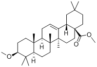 3-METHOXY-(3BETA)-OLEAN-12-EN-28-OIC ACID METHYL ESTER Struktur