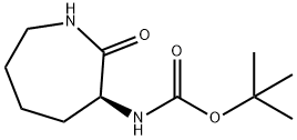 L-(-)-N-Α-BOC-アミノ-Ε-カプロラクタム 化學(xué)構(gòu)造式