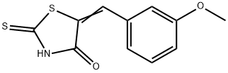 5-(3-METHOXY-BENZYLIDENE)-2-THIOXO-THIAZOLIDIN-4-ONE Struktur