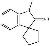 Spiro[cyclopentane-1,3-[3H]indol]-2(1H)-imine, 1-methyl- (9CI) Struktur