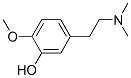 Phenol, 5-[2-(dimethylamino)ethyl]-2-methoxy- (9CI) Struktur