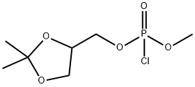 PHOSPHOROCHLORIDIC ACID 2,2-DIMETHYL-[1,3]DIOXOLAN-4-YLMETHYL ESTER METHYL ESTER Struktur