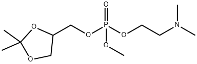 PHOSPHORIC ACID 2-DIMETHYLAMINO-ETHYL ESTER 2,2-DIMETHYL-[1,3]DIOXOLAN-4-YLMETHYL ESTER METHYL ESTER Struktur