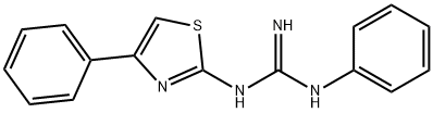 1-Phenyl-3-(4-phenyl-2-thiazolyl)guanidine Struktur