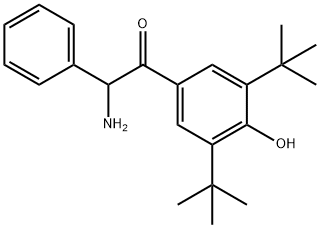 Ethanone,  2-amino-1-[3,5-bis(1,1-dimethylethyl)-4-hydroxyphenyl]-2-phenyl- Struktur