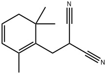 Propanedinitrile, [(2,6,6-trimethyl-1,3-cyclohexadien-1-yl)methyl]- (9CI) Struktur