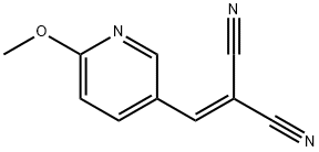 Propanedinitrile, [(6-methoxy-3-pyridinyl)methylene]- (9CI) Struktur