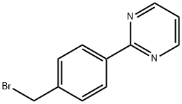 Pyrimidine, 2-[4-(bromomethyl)phenyl]- (9CI) Struktur