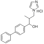 1-Propanol, 1-(4-biphenylyl)-2-(1-imidazolylmethyl)-, hydrochloride Struktur