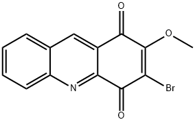 1,4-Acridinedione, 3-bromo-2-methoxy- Struktur