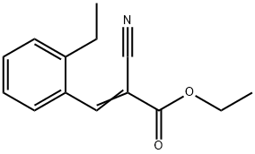 2-Propenoicacid,2-cyano-3-(2-ethylphenyl)-,ethylester(9CI) Struktur