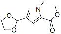 1H-Pyrrole-2-carboxylicacid,4-(1,3-dioxolan-2-yl)-1-methyl-,methylester(9CI) Struktur