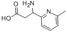 3-AMINO-3-(6-METHYL-PYRIDIN-2-YL)-PROPIONIC ACID Struktur