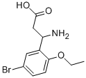 3-AMINO-3-(5-BROMO-2-ETHOXY-PHENYL)-PROPIONIC ACID Struktur