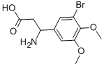 3-AMINO-3-(3-BROMO-4,5-DIMETHOXY-PHENYL)-PROPIONIC ACID Struktur