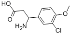 3-AMINO-3-(3-CHLORO-4-METHOXY-PHENYL)-PROPIONIC ACID Struktur