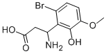 3-AMINO-3-(6-BROMO-2-HYDROXY-3-METHOXY-PHENYL)-PROPIONIC ACID Struktur