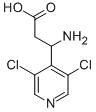 3-AMINO-3-(3,5-DICHLORO-PYRIDIN-4-YL)-PROPIONIC ACID Struktur