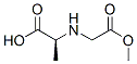 L-Alanine, N-(2-methoxy-2-oxoethyl)- (9CI) Struktur