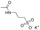 potassium 3-(acetylamino)propanesulphonate Struktur