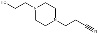 1-Piperazinepropanenitrile,4-(2-hydroxyethyl)-(9CI) Struktur