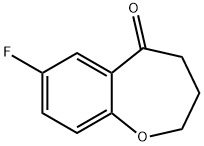 7-FLUORO-3,4-DIHYDRO-1-BENZOXEPIN-5(2H)-ONE Struktur